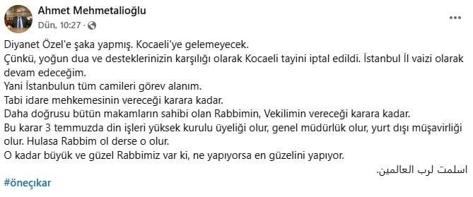 Diyanet’ten Özgür Özel’i tehdit eden müftüye ödül gibi atama - Resim: 7