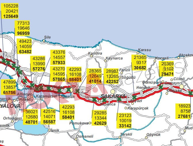 İşte o sayı; Her gün Kocaeli’nin üzerinden geçiyorlar! - Resim : 1