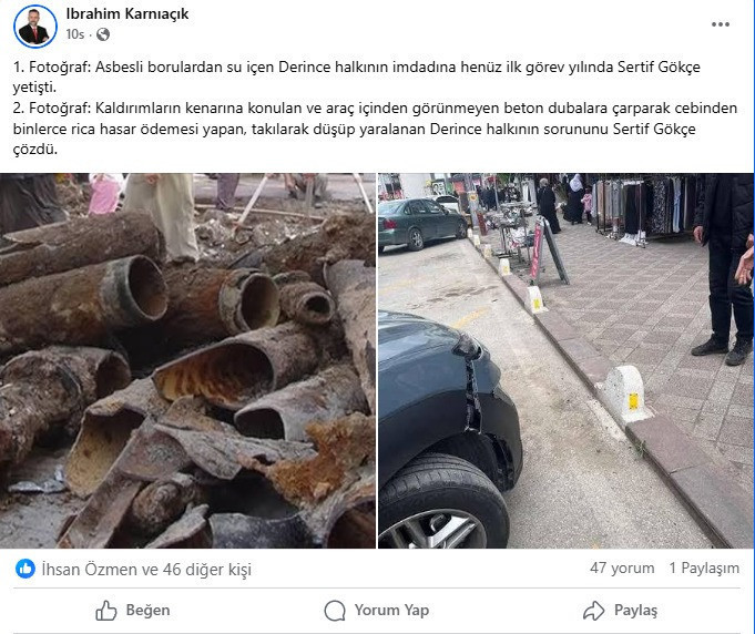 Meclis üyesinin “boru” paylaşımı tepki çekti! - Resim : 1