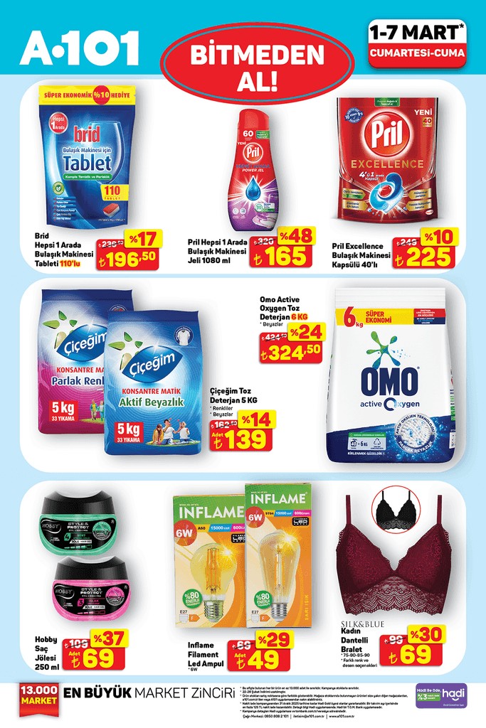 A101 1-8 MART HAFTANIN YILDIZLARI 2025 | A101 Katalog Bu Hafta Sonu Yüzde 50 İndirim Var - Resim : 5