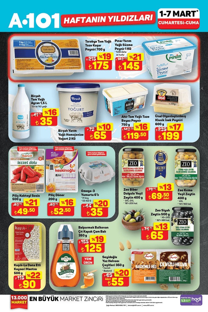 A101 1-8 MART HAFTANIN YILDIZLARI 2025 | A101 Katalog Bu Hafta Sonu Yüzde 50 İndirim Var - Resim : 3