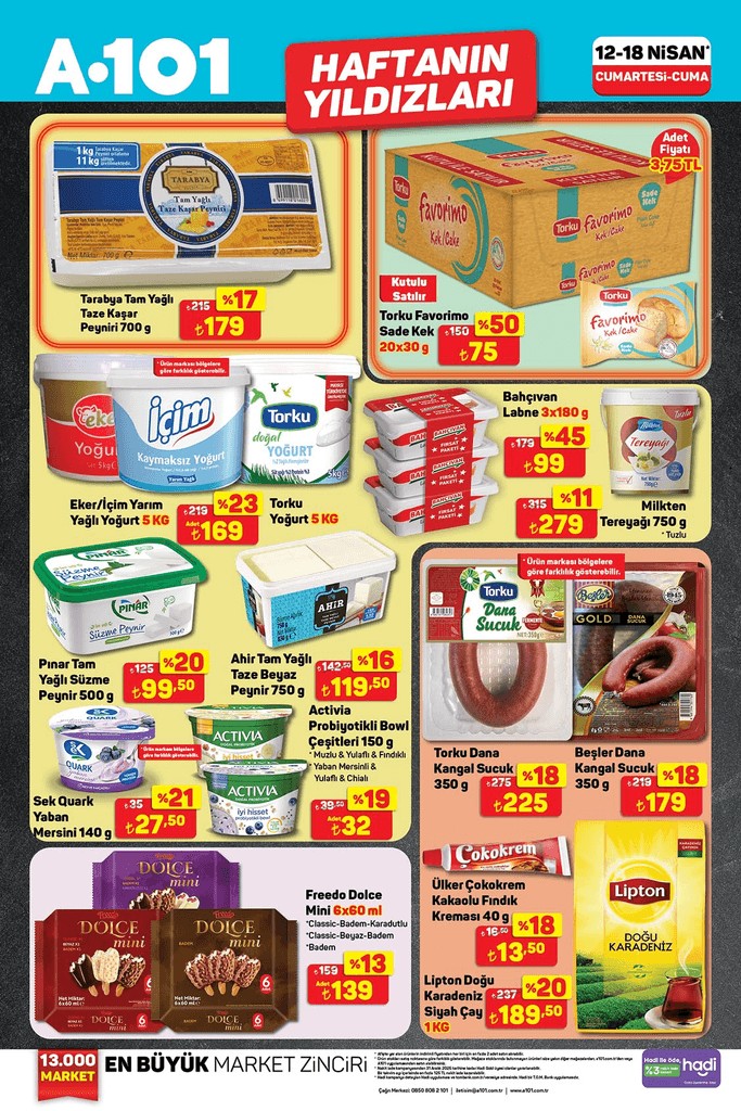 A101 12-18 Nisan Haftanın Yıldızları Görücüye Çıktı! Makarna, Çay, Toz Deterjan, Ayçiçek Yağı Geldi - Resim : 2