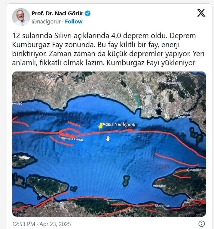 İstanbul'daki şiddetli depremlerin ardından Naci Görür'den uyarı: Kumburgaz fayı yükleniyor - Resim: 2