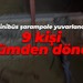 Minibüs şarampole yuvarlandı: 9 kişi ölümden döndü