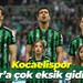 Kocaelispor, Iğdır’a çok eksik gidiyor!