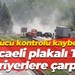 Sürücü kontrolü kaybetti; Kocaeli plakalı TIR bariyerlere çarptı!