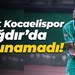 Eksik Kocaelispor, Iğdır’da tutunamadı! “4-0”