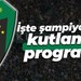 İşte Kocaelispor'un şampiyonluk kutlama programı