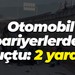 Otomobil bariyerlerden uçtu: 2 yaralı!