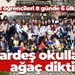 Ortaokul öğrencileri 8 günde 6 ülke gezdi! Kardeş okullara ağaç dikti