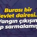Burası bir devlet dairesi… Yangın çıkışını sarıp sarmalamışlar!