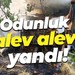 Odunluk alev alev yandı!