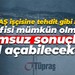 TÜPRAŞ işçisine tehdit gibi mesaj; “Telafisi mümkün olmayan olumsuz sonuçlara yol açabilecek…”