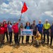 2 bin 295 metre yüksekte Türk bayrağını dalgalandırdılar