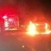 Sakarya'da araç yangını: Küle döndü!