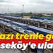 Boğazı trenle geçip Köseköy'e ulaştı