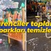 Kocaeli'de öğrenciler toplandı, tüm parkları temizlediler!