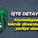 Kocaelispor'da teknik direktör rotası yerliye döndü! İşte adaylar!