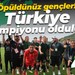 Öpüldünüz gençler! Türkiye şampiyonu oldular! “4-3”