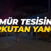 Ruhsatsız kömür tesisinde yangın çıktı!