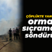 Çöplükte yangın çıktı, ormana sıçramadan söndürüldü!