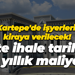 Kartepe Belediyesi işyerlerini kiraya verecek! İşte o işyerleri
