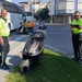 Seyir halindeki motosiklet trafik levhasına çartpı!