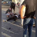 Cadde üzerinde talihsiz kaza