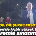 Prof. Dr. Şükrü Ersoy: Türkiye’de hiçbir yüksek bina depremle sınanmadı