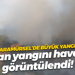 Karamürsel’de büyük yangın; Orman yangını havadan görüntülendi!