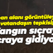 Yanan alanı görüntüleyen vatandaşın tepkisi; “Yangın sıçraya sıçraya gidiyor”