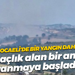 Kocaeli’de bir yangın daha; Ağaçlık alan bir anda yanmaya başladı!