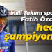 Tekerlekli Paten Milli Takımı sporcusu Fatih Özcan'ın hedefi şampiyonluk