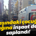 7 yaşındaki çocuğun bacağına inşaat demiri saplandı!