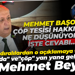 Kandıralılardan o açıklamaya tepki; "Gıda" ve "çöp" yan yana gelmez, Mehmet Bey!