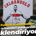 Futbolcu olamadılar ama tribünleri pankartlarıyla renklendiriyorlar