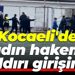 Kocaeli'de kadın hakeme saldırı girişimi! O anlar kamerada