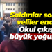 Saldırılar sonrası veliler endişeli! Okul çıkışında büyük yoğunluk