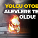 Kocaeli'de seyir halindeki otobüs alevlere teslim oldu!