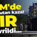 TEM'de korkutan kaza! TIR devrildi...