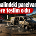 Park halindeki panelvan alevlere teslim oldu!