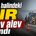 Seyir halindeki TIR alev alev yandı!