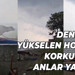 Denizden yükselen hortum korku dolu anlar yaşattı