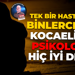 Tek bir hastanede binlerce kişi; Kocaeli’nin psikolojisi hiç iyi değil!