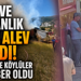 Ahır ve samanlık alev alev yandı! Ekipler ve köylüler seferber oldu
