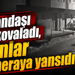 Vatandaşı ayı kovaladı, o anlar kameraya yansıdı