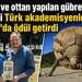 Saman ve ottan yapılan gübre böceği heykeli Türk akademisyenlere Fransa'da ödül getirdi