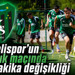 Kocaelispor’un hazırlık maçında son dakika değişikliği