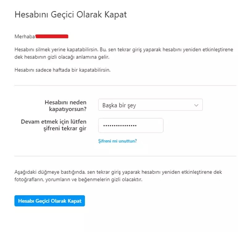 İnstagram hesap silme, dondurma ve kapatma linki. Geçici, kalıcı Instagram silme nasıl yapılır? - Resim : 2