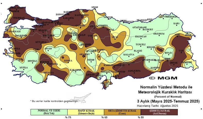 Dehşete düşüren harita; Kocaeli kuraklığın pençesinde! - Resim : 2